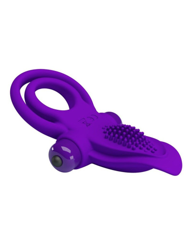 LyBaile Pretty Love Vibro Penis Ring - Эрекционное кольцо с вибрацией, 11.3х5.6 см (фиолетовый)